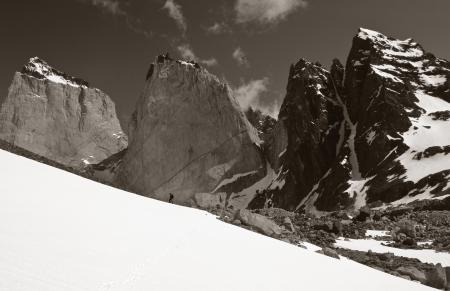 Don Worsham in the Vallee del Silencio Torres del Paine, Patagonia
